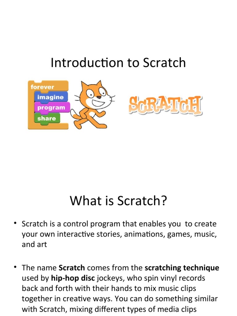 Intro To Scratch | PDF | Software | Computing
