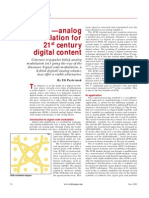 SCM - Analog Modulation For 21 Century Digital Content: Cover Story