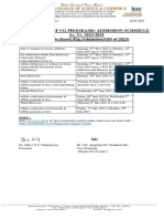 FIRST YEAR OF UG PROGRAMS ADMISSION SCHEDULE Ac. Yr. 2023-2024