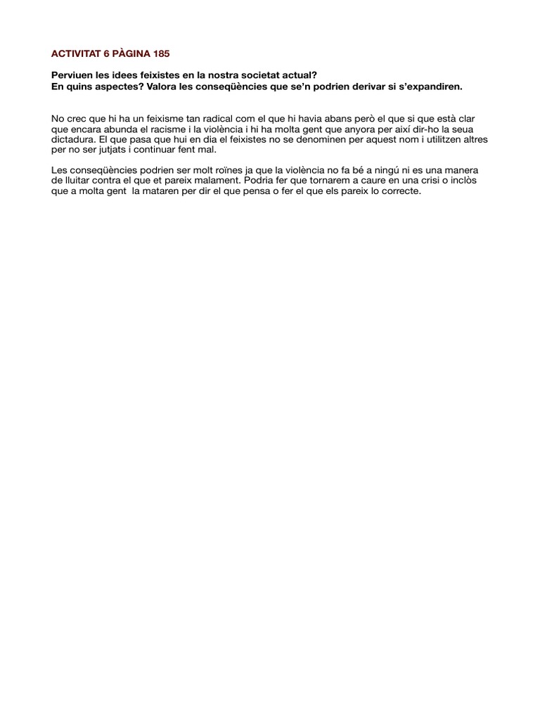 Activitat 6 P 185 | PDF