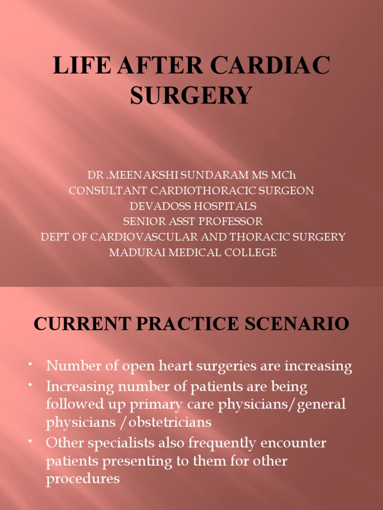 Life After Cardiac Surgery PDF