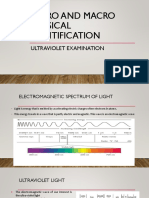 Lesson 3.0 Micro and Macro Physical Identification Ultraviolet Light