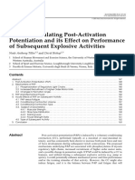 Factors Modulating Post-Activation Potentiation and Its Effect On Performance of Subsequent Explosive Activities