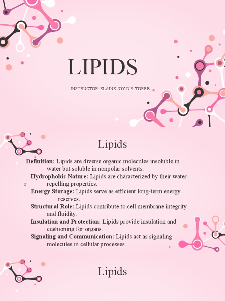 (Biochemistry) Lipids PDF