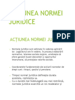 Normele Juridice Si Actiunea