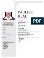 Pauline Real: Grade 12