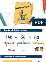 Year 5 - Subtraction