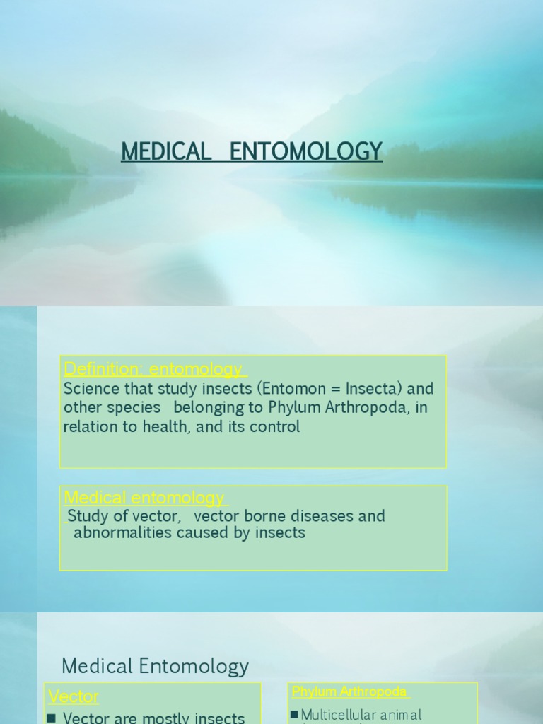 Medical Entomology PDF Mosquito Biological Pest Control