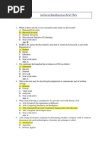 ETI Notes For 1st Unit AI (Artificial Intelligence)