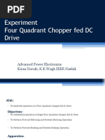 Practical - 3 - Four Quadrant Chopper Fed DC Drive