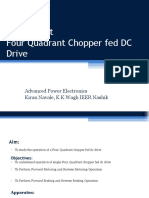 Practical - 3 - Four Quadrant Chopper Fed DC Drive