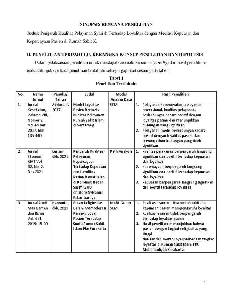 Kerangka Konsep Penelitian | PDF