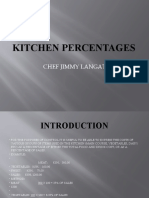 Kitchen Percentages