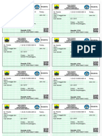 Contoh Kartu Peserta Ujian Sekolah SD