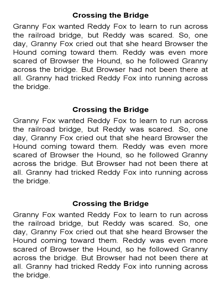 Crossing The Bridge | PDF