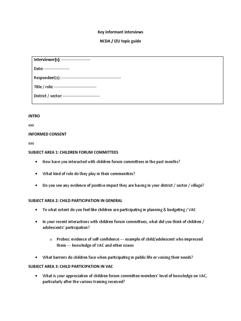Insights on Child Forum Committees | PDF