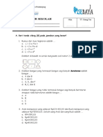 Ujian Akhir Sekolah Matematika