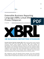 Extensible Business Reporting Language (XBRL) Untuk Efektivitas Proses Pelaporan - Accounting