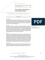 Oxygen-Saturation Targets and Outcomes in Extremely Preterm Infants