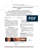 Principles For Establishment of Esthetics in Fixed Prosthodontics A Review