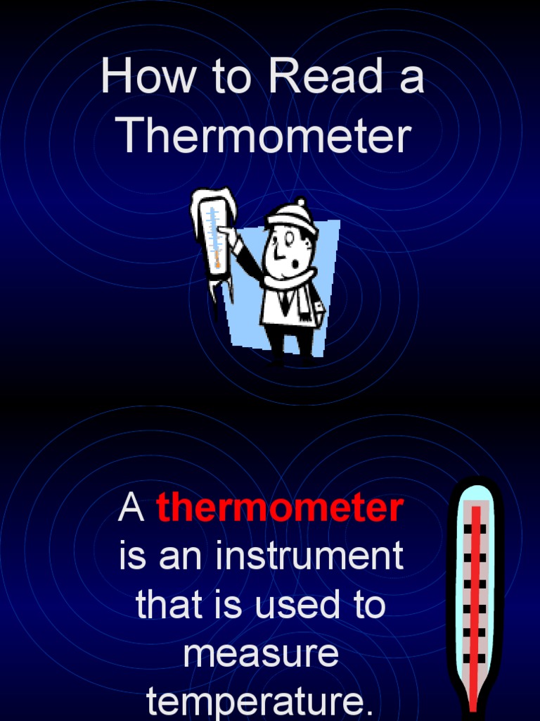 How To Read A Thermometer PDF