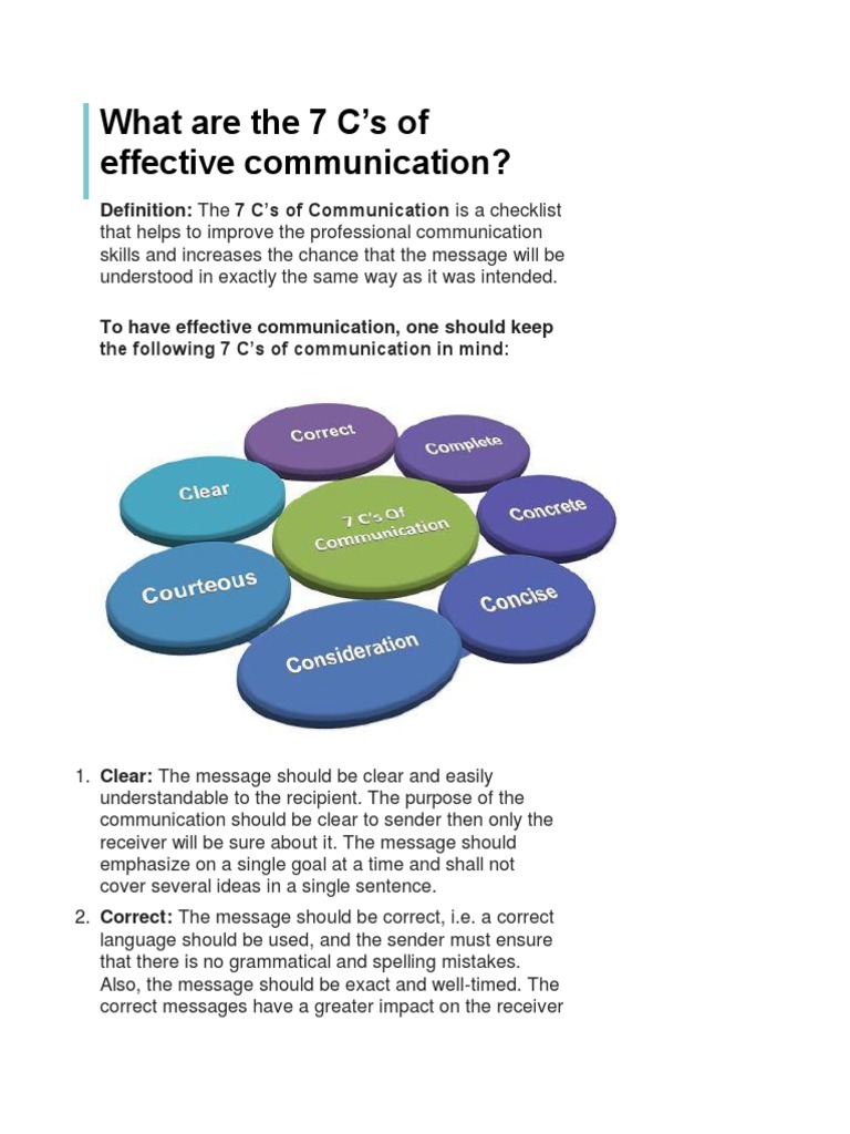 7 C's | PDF