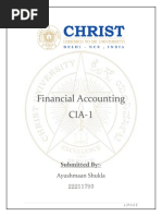 CIA-1 Financial Accounting