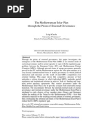 Luigi Carafa - 2011 - The Mediterranean Solar Plan Through the Prism of External Governance