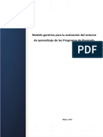 Modelo Genérico para La Evaluación Del Entorno de Aprendizaje de Los Programas de Posgrado