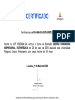 Certificado - GESTÃO FINANCEIRA EMPRESARIAL ESTRATÉGICA