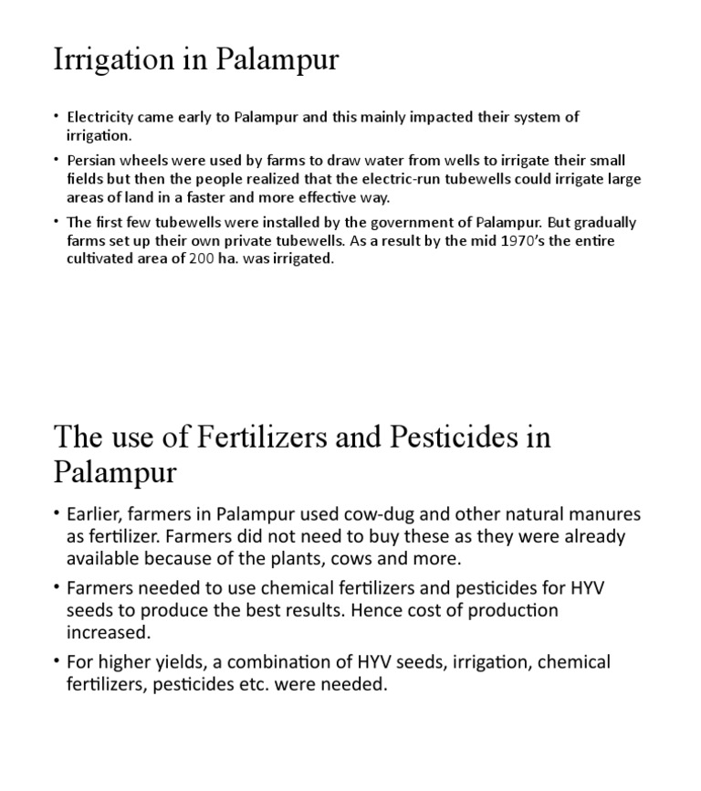 Irrigation, Fertilizers and Pesticides PDF