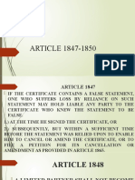 Article 1847-1850