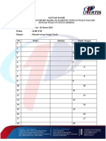 Daftar Hadir Dan Berita Acara Pemeriksaan HB Bumil