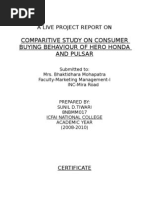 Download A Live Project Report on Mm by sunil SN6505613 doc pdf