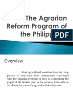 The Agrarian Reform Program of The Philippines
