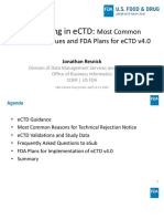 Common Issues in eCTD Submission & FDA Plans For eCTD v4.0