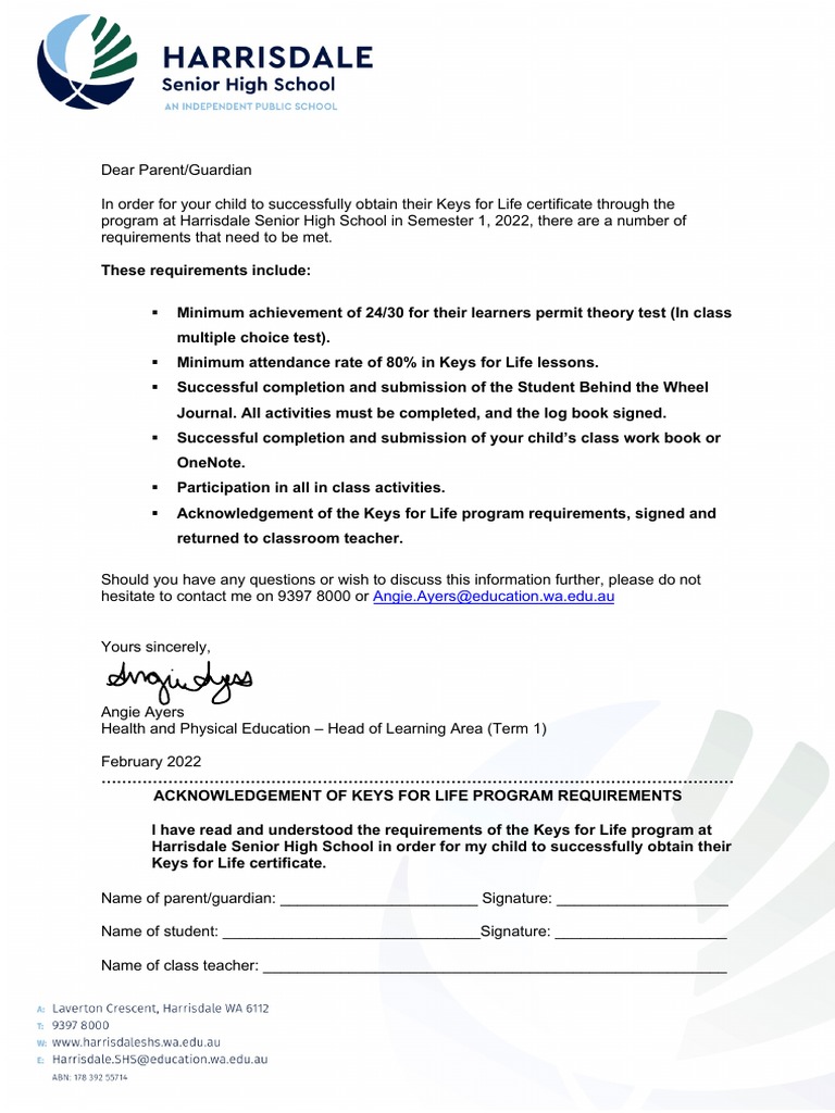Keys for Life Certificate Requirements | PDF
