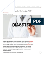 Apakah Penderita Diabetes Bisa Sembuh Total