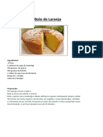 Bolo de Laranja