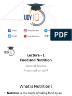 PPT - Food and Nutrition