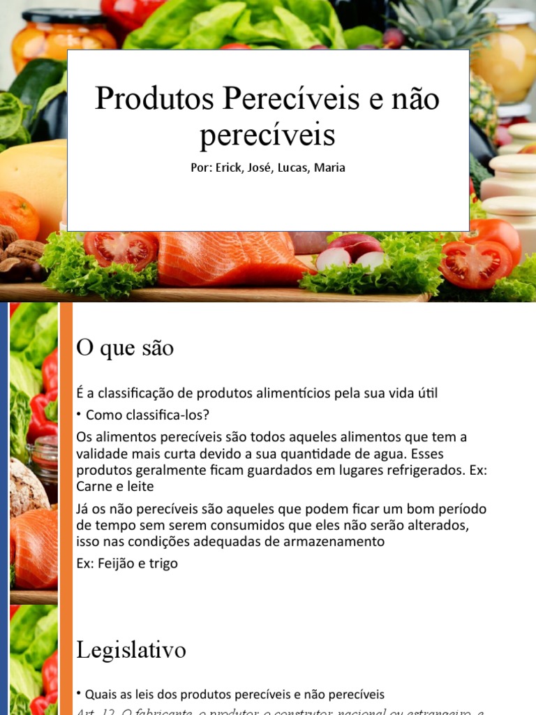 Produtos Perecíveis e Não Perecíveis | PDF | Business | Economias