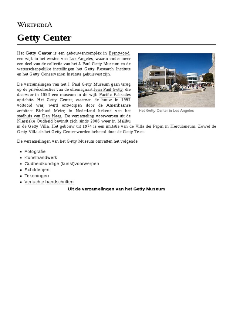 Getty Center | PDF