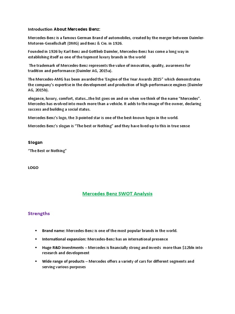 Mercedes last version pdf