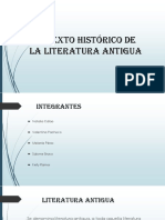 Contexto Histórico de La Literatura Antigua