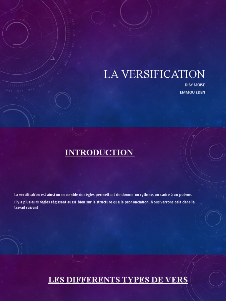 La Versification 1 | PDF