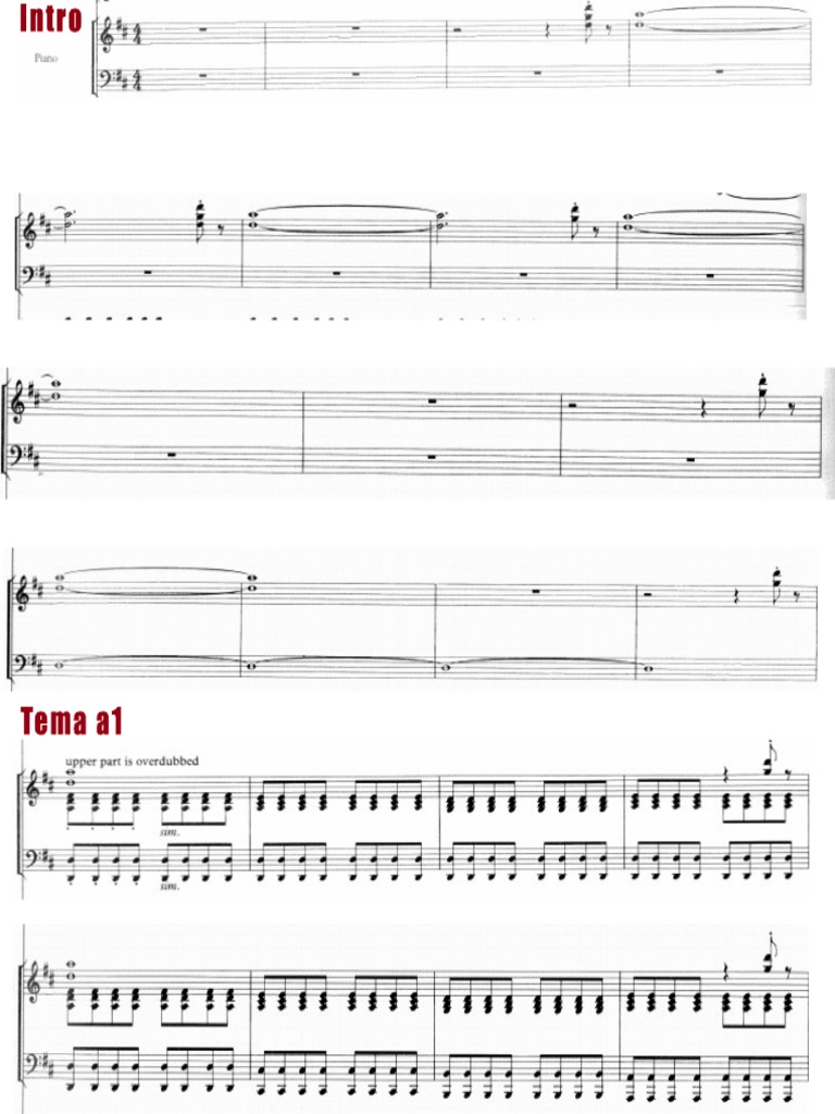 Under Pressure PIANO | PDF