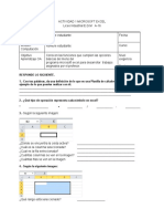 Actividad 1 Microsoft Excel