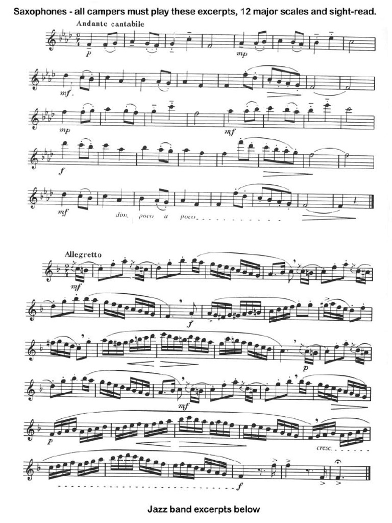 Saxophones (Classical and Jazz) 2023 PDF