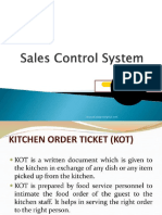 Sales Control System