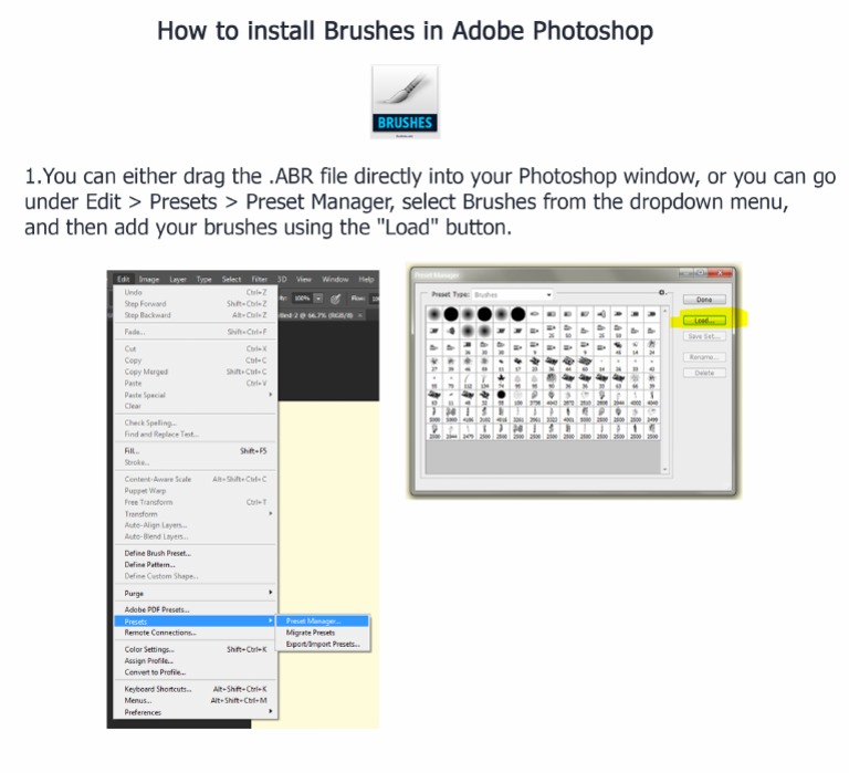 How To Install Brushes PDF